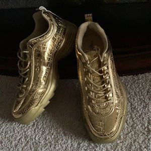 GOLD sneakers